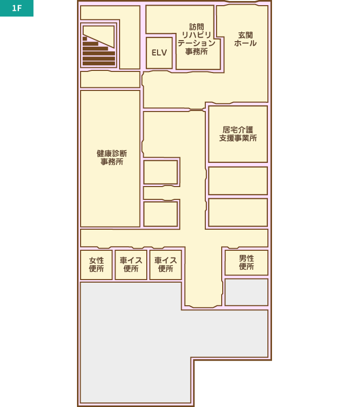 介護棟マップ 1F